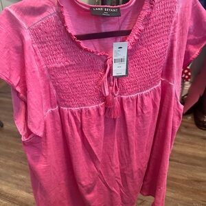 Lane Bryant Vibrant Pink Blouse